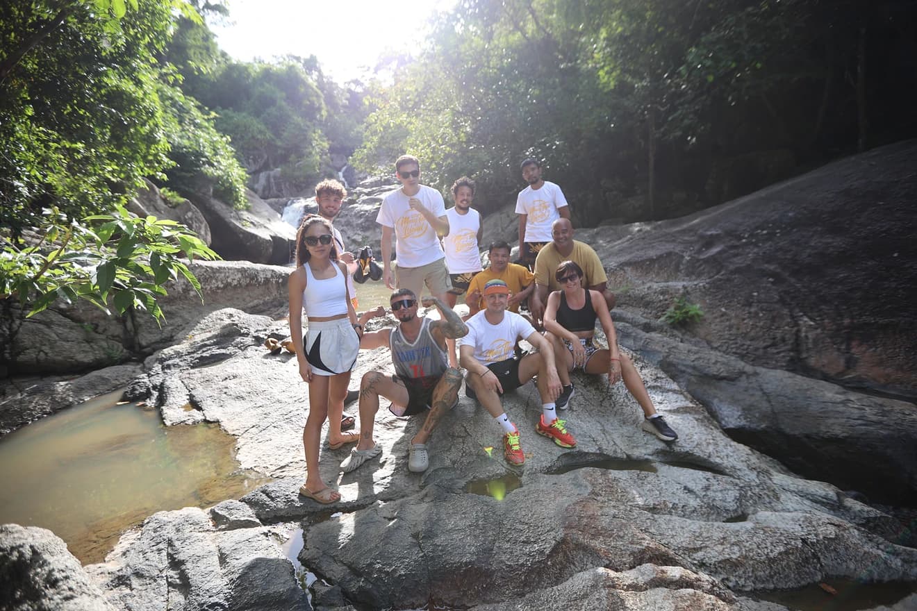 On the rock