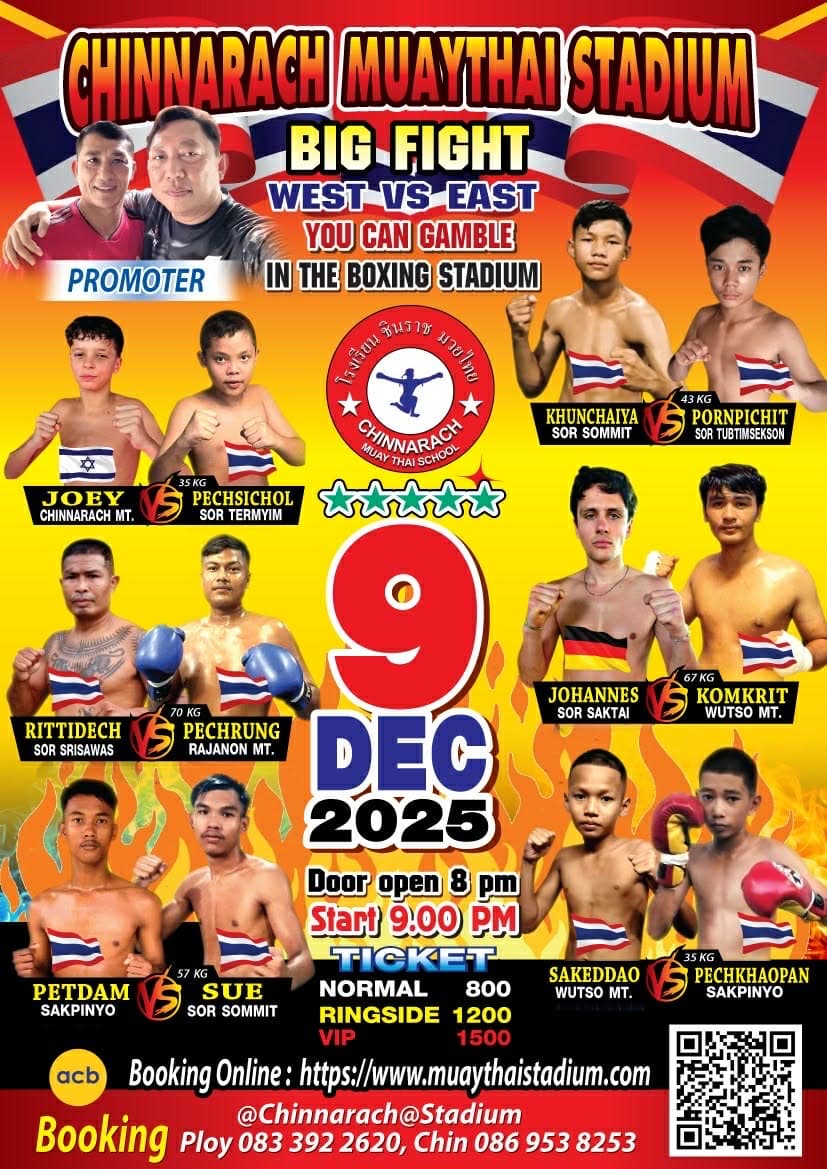 9 December 2025, Chinnarach Stadium