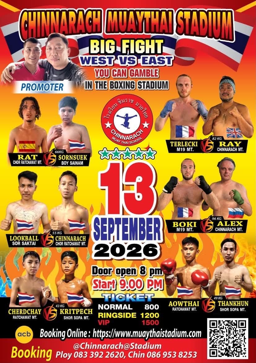 Fight night Chinnarach Stadium