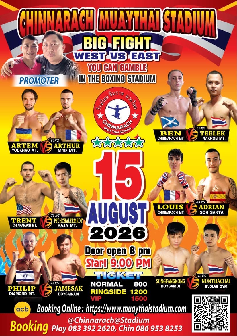 Fight night Chinnarach Stadium