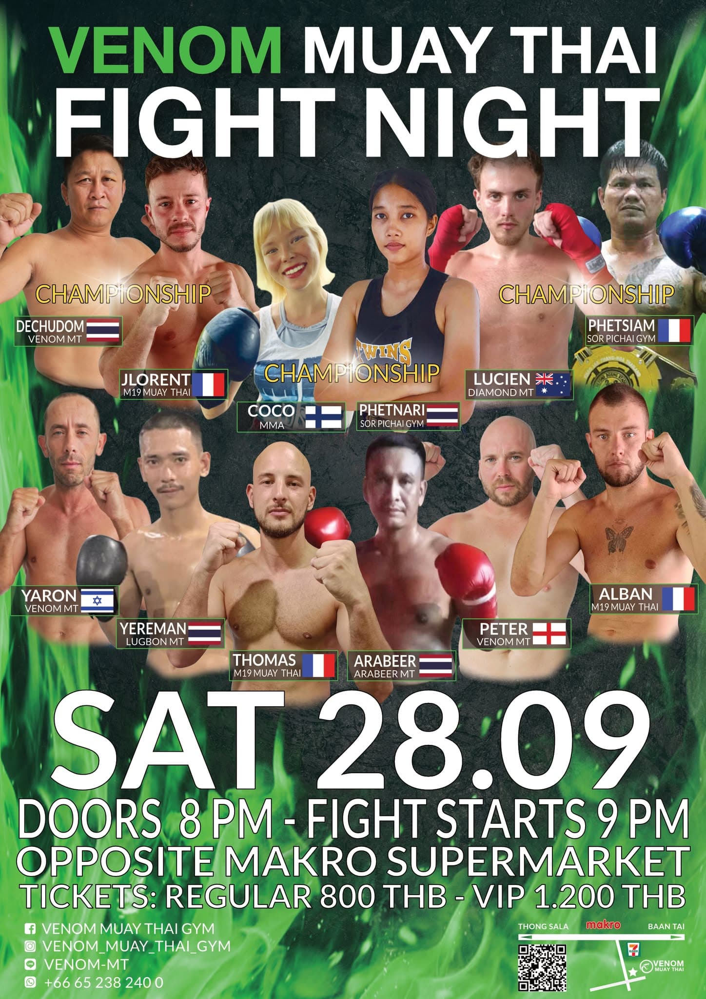 28 September 2024, Venom Muay Thai Gym