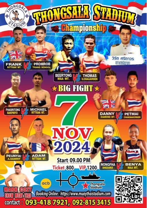 7 November 2024, Thong Sala Stadium