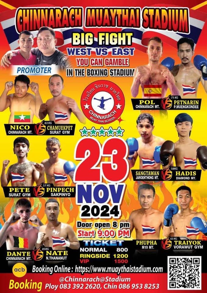 23 November 2024, Chinnarach Stadium