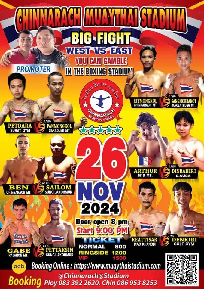 26 November 2024, Chinnarach Stadium