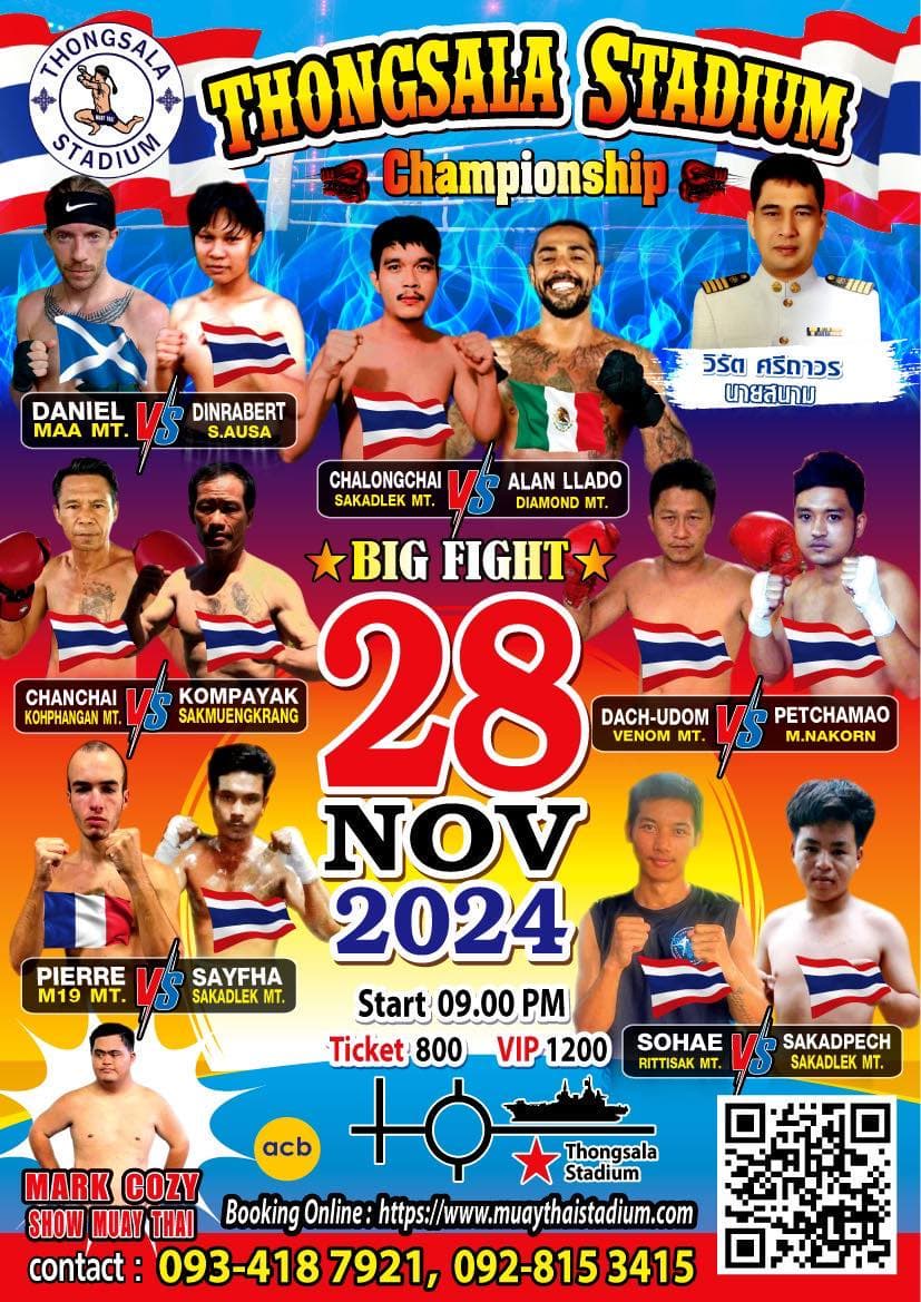 28 November 2024, Thong Sala Stadium