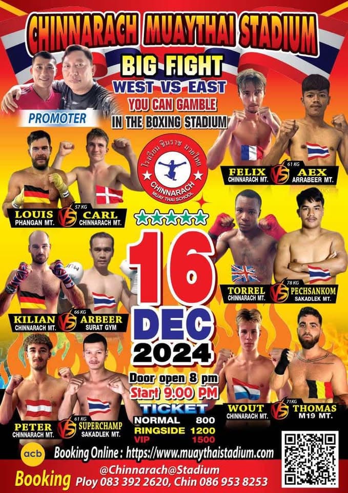 16 December 2024, Chinnarach Stadium