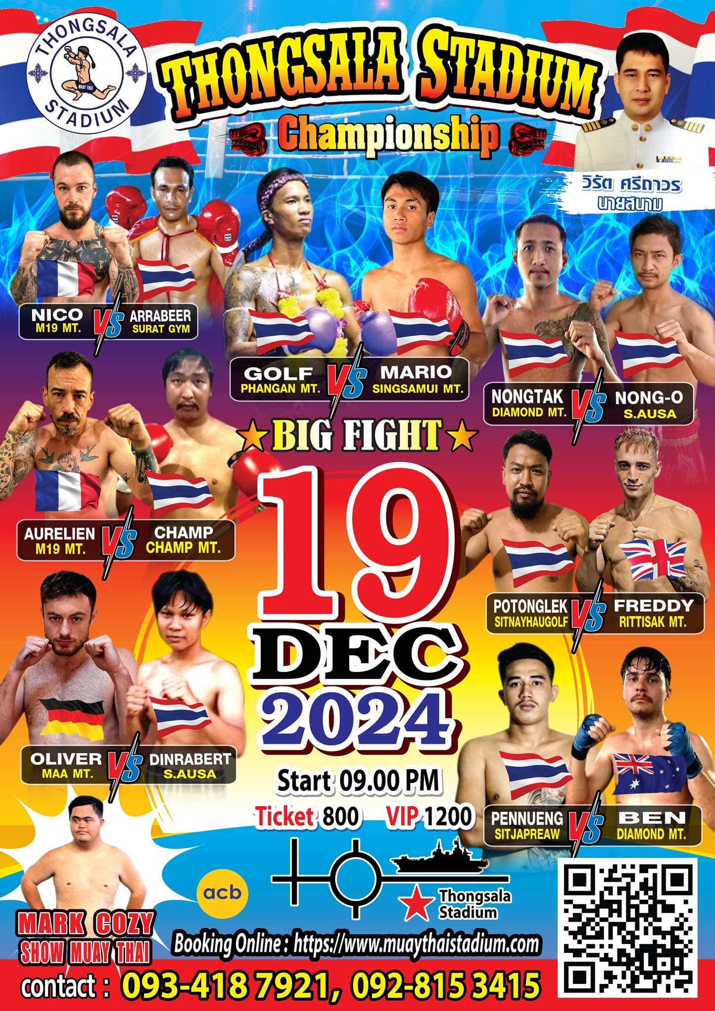 19 December 2024, Thong Sala Stadium