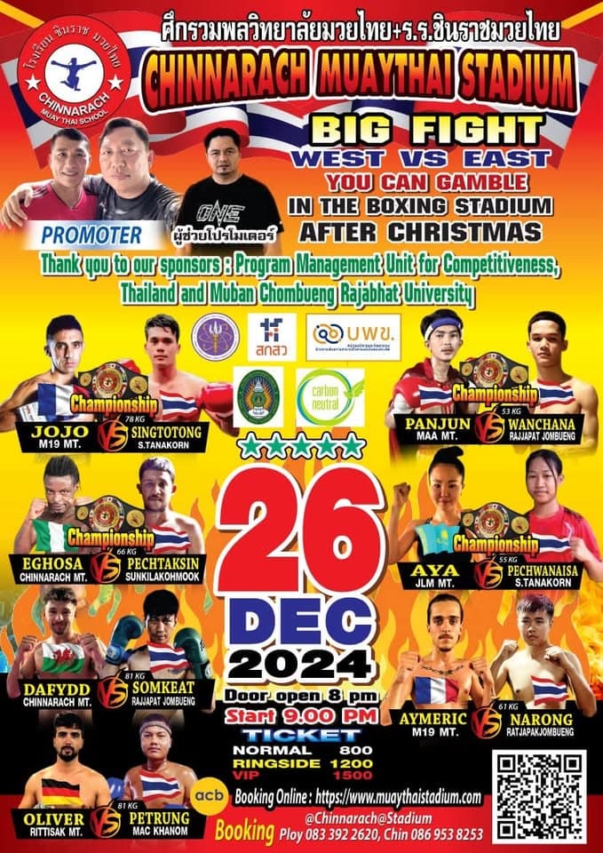 26 December 2024, Chinnarach Stadium