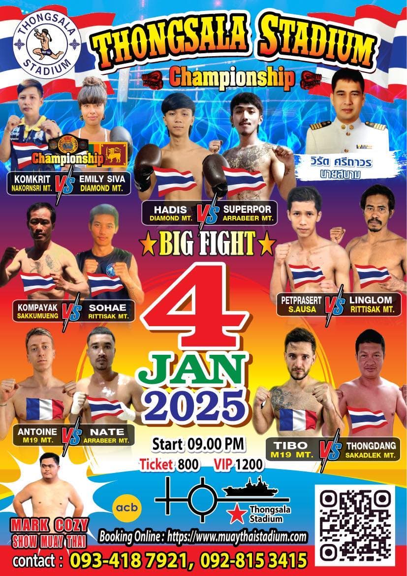 4 January 2025, Thong Sala Stadium