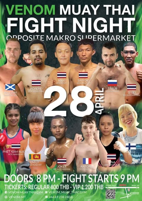 28 April 2025, Venom Muay Thai Gym
