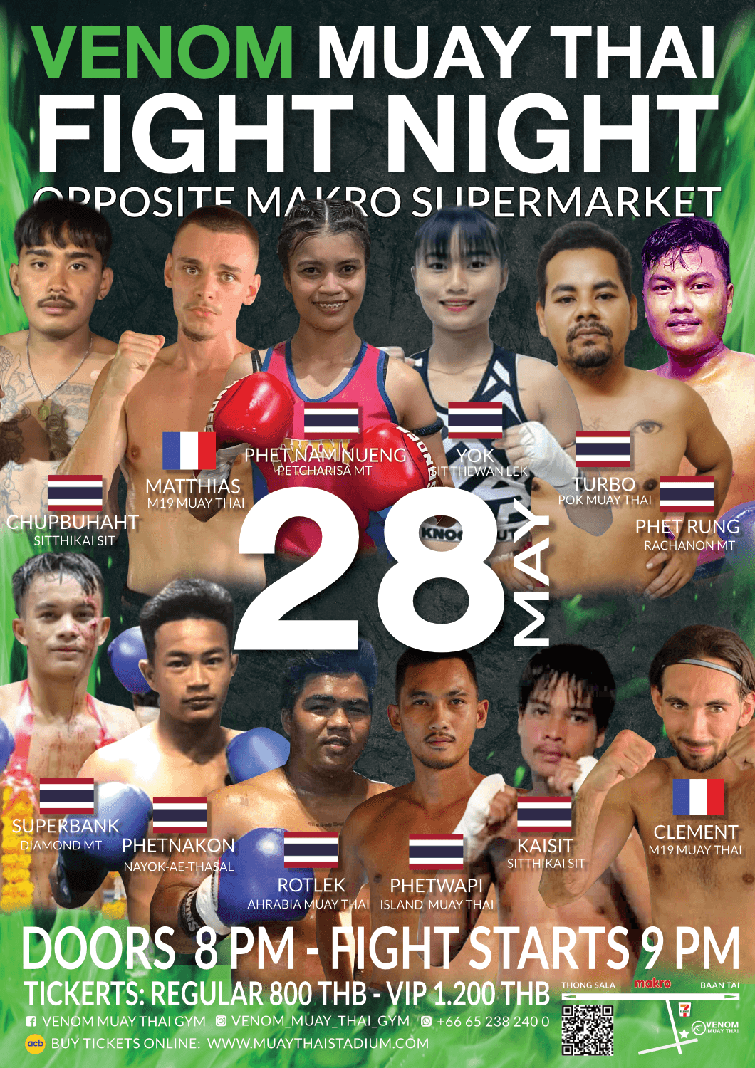 28 May 2025, Venom Muay Thai Gym
