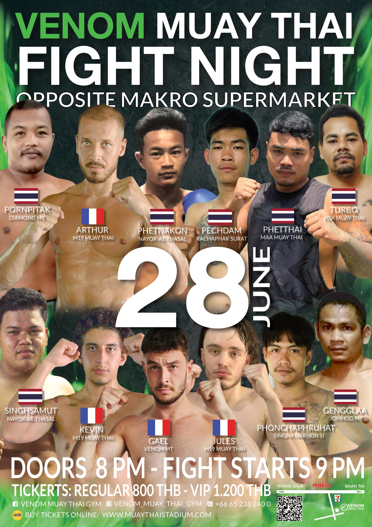 28 June 2025, Venom Muay Thai Gym