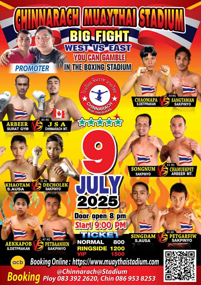 9 July 2025, Chinnarach Stadium