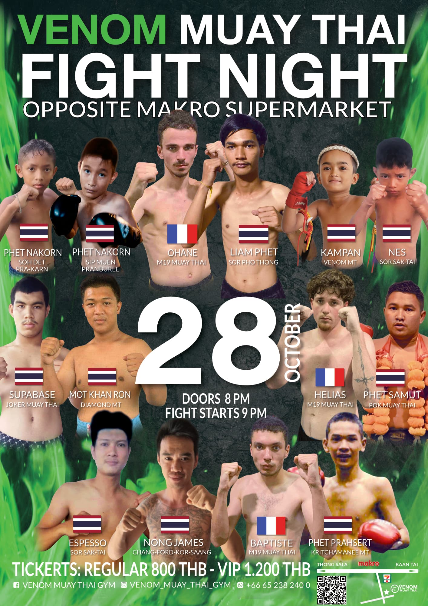 28 October 2025, Venom Muay Thai Gym