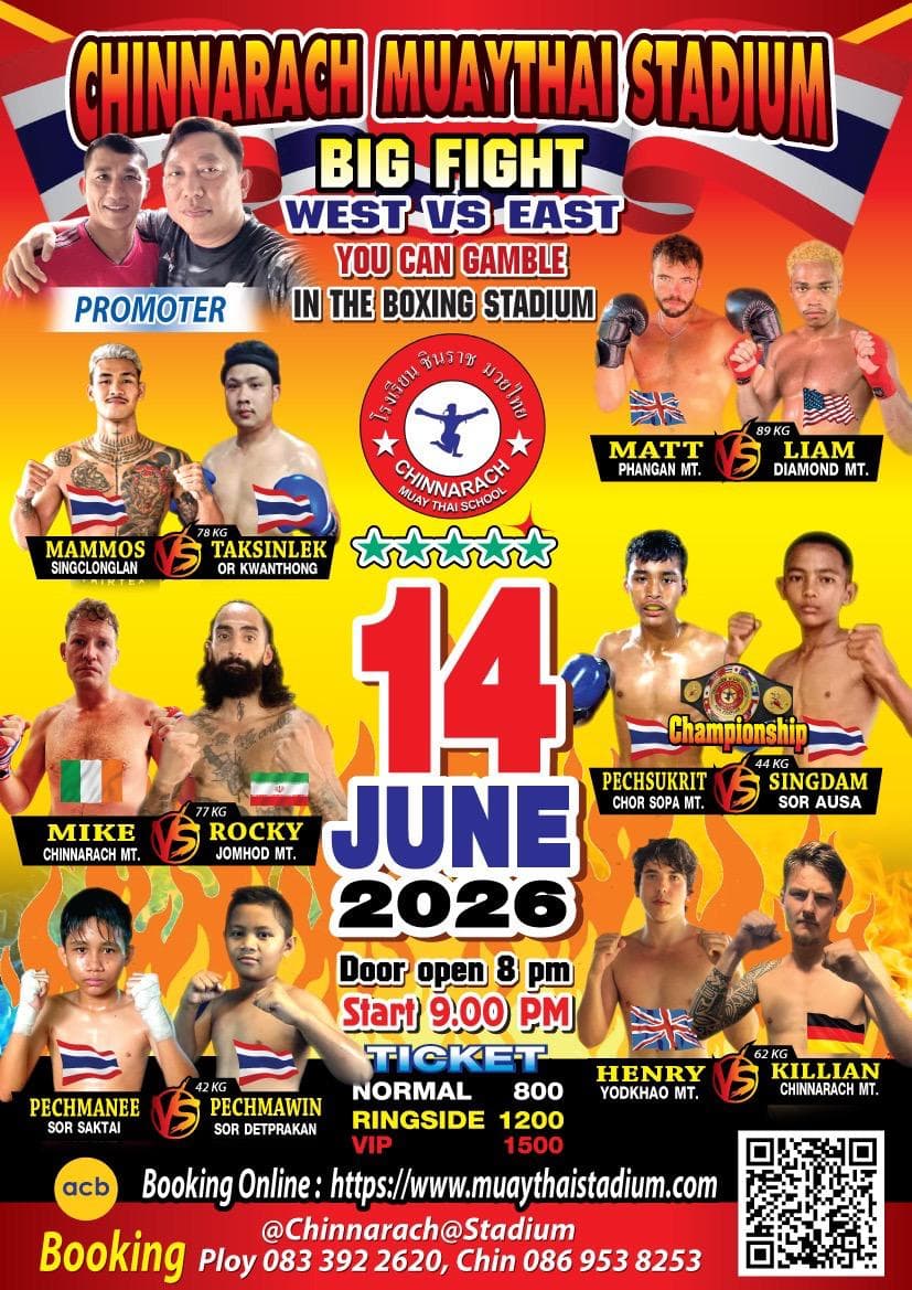 Fight night Chinnarach Stadium