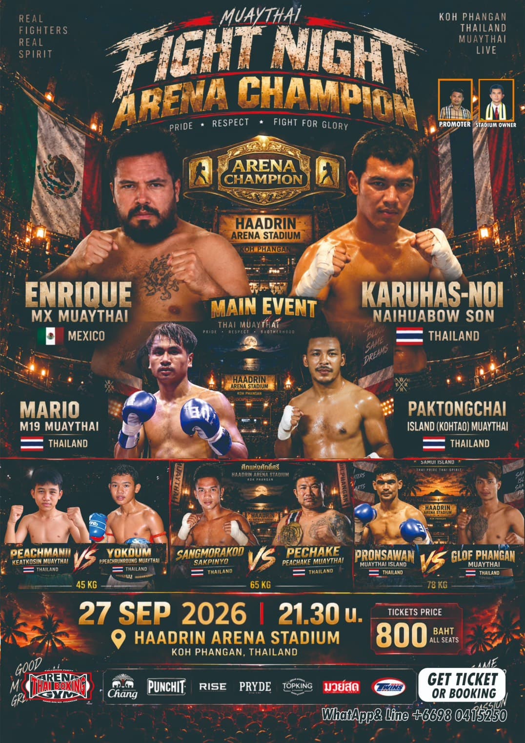 Fight night Haad Rin Arena