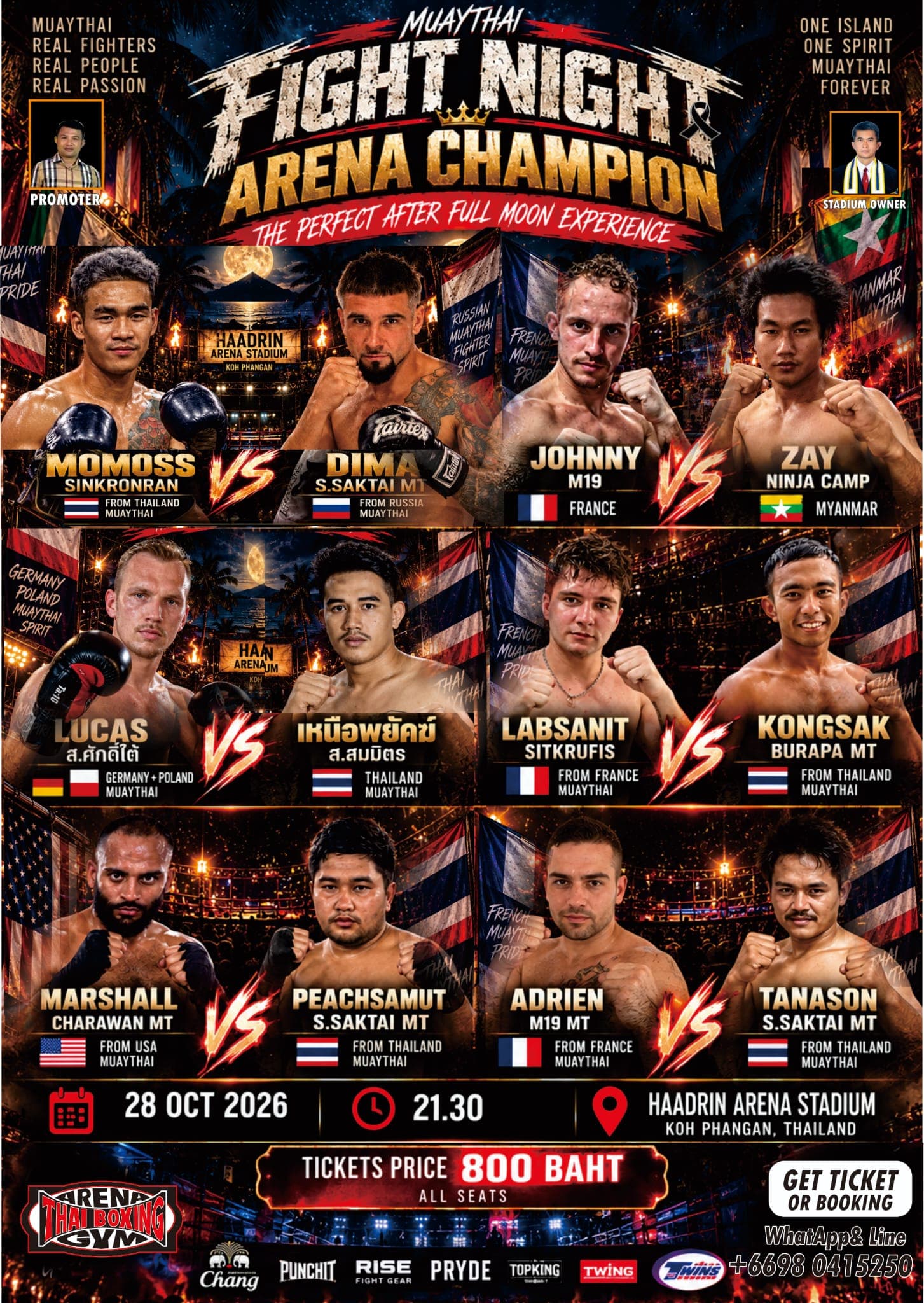 Fight night Haad Rin Arena