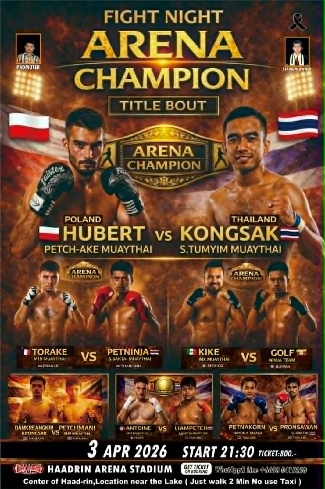 Fight night Haad Rin Arena