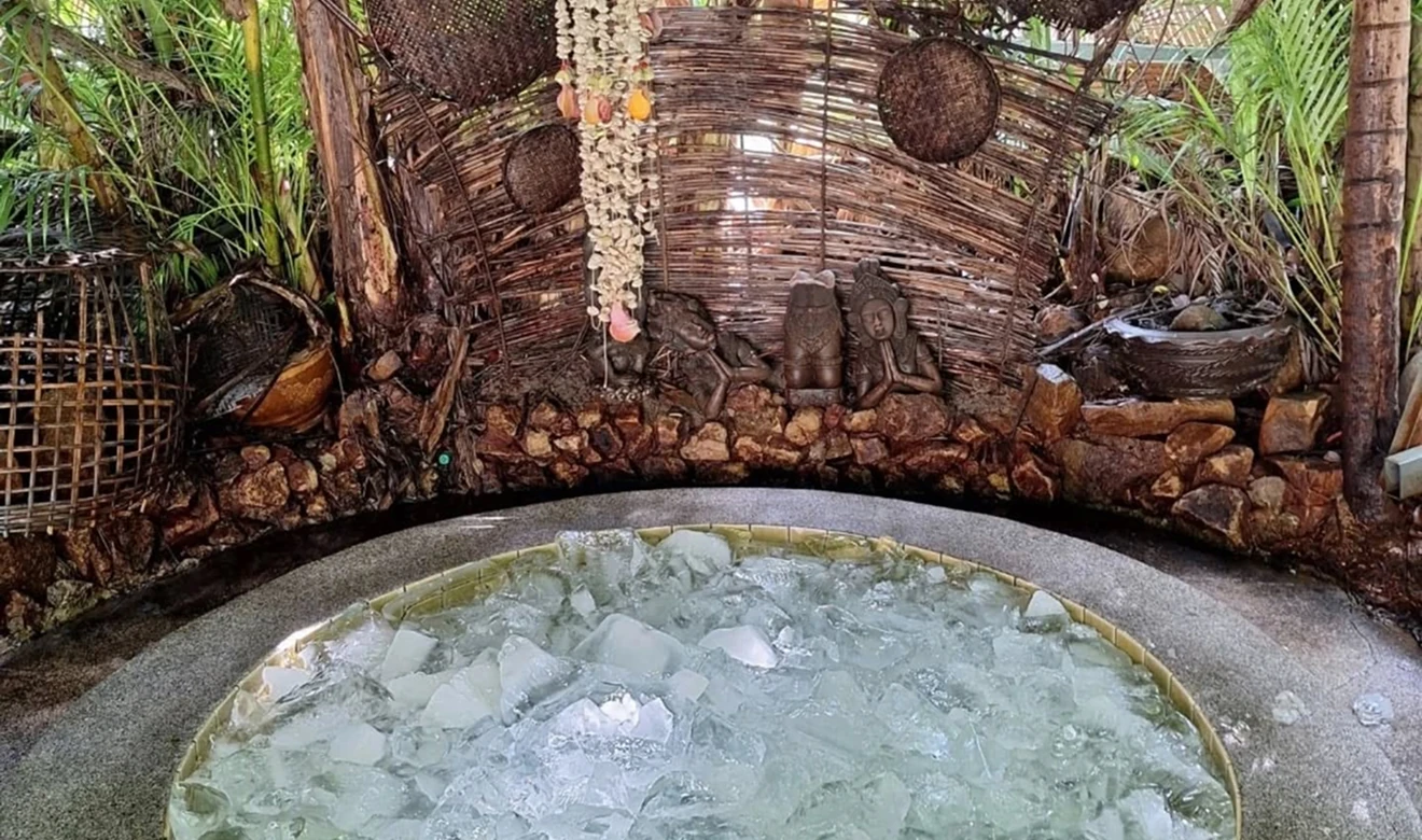 Recover with ice baths & saunas